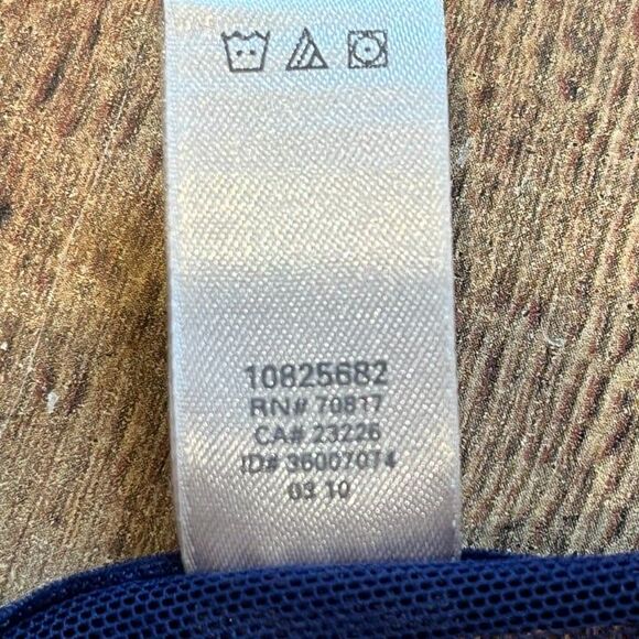 Victoria's Secret Blue Metallic Silver V-String Panty Small Thong Sexy NWOT - Picture 6 of 6